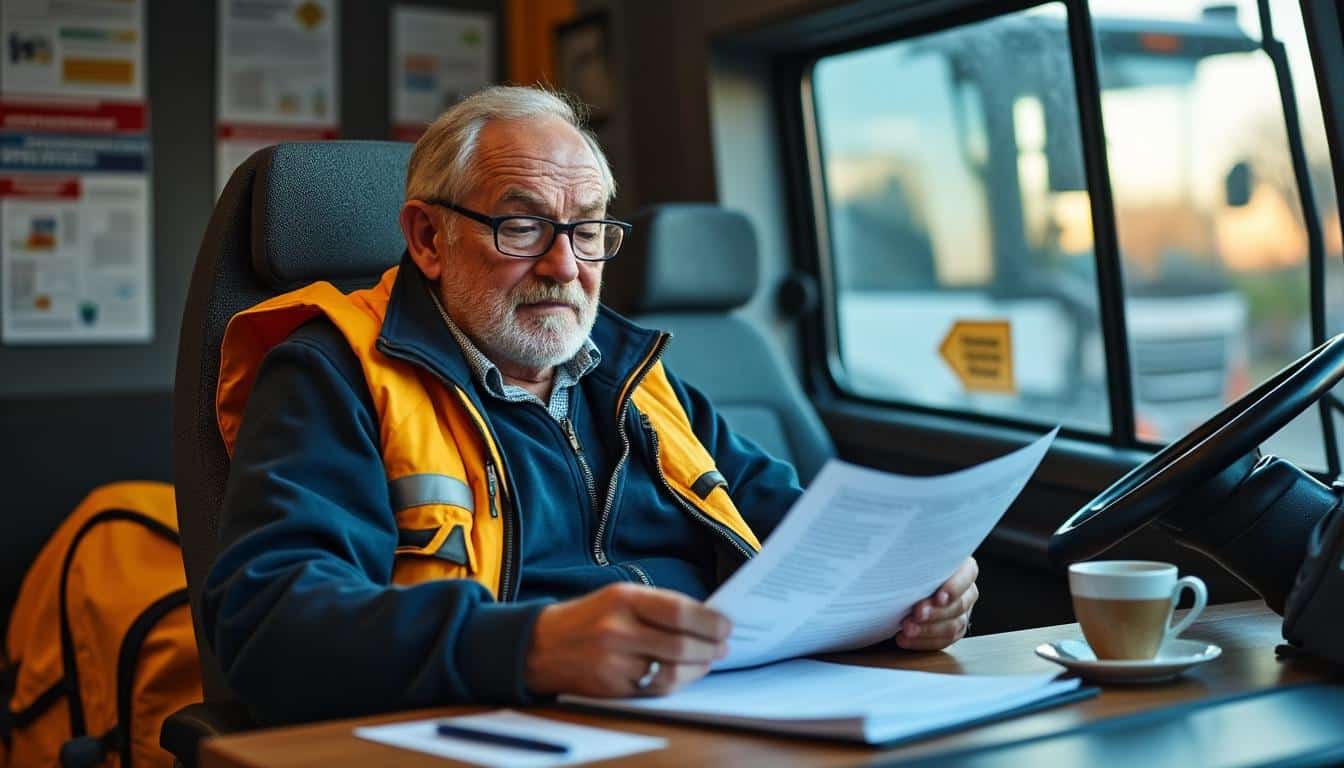 Illustration: Comprendre le congé de fin d’activité dans le transport routier