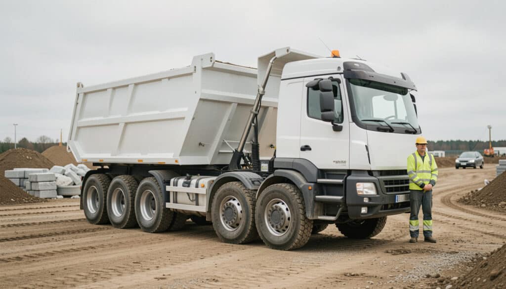 Camion 8x4 à double benne : capacité et usages