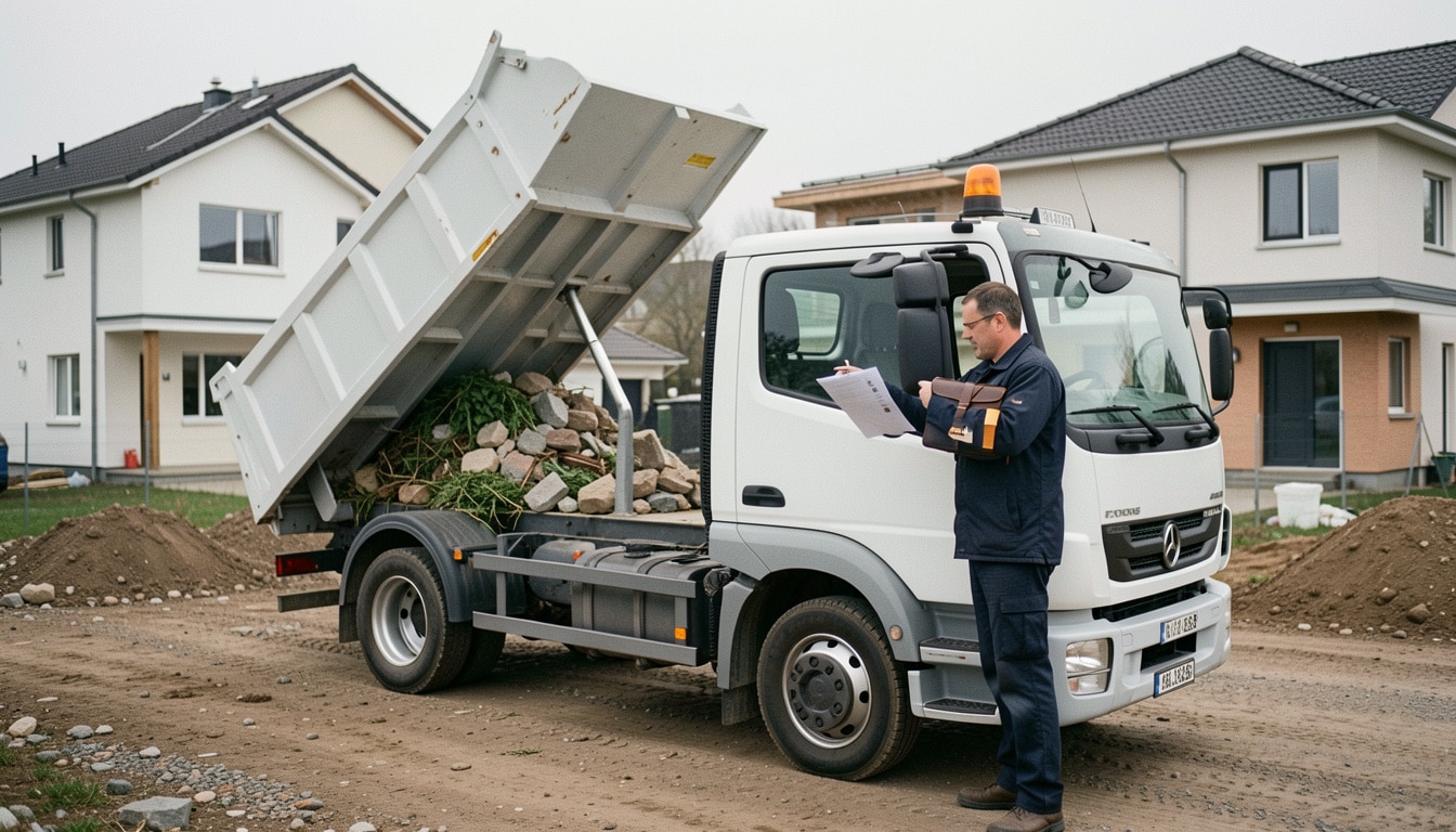 Location d’un camion benne : prix, permis et conseils