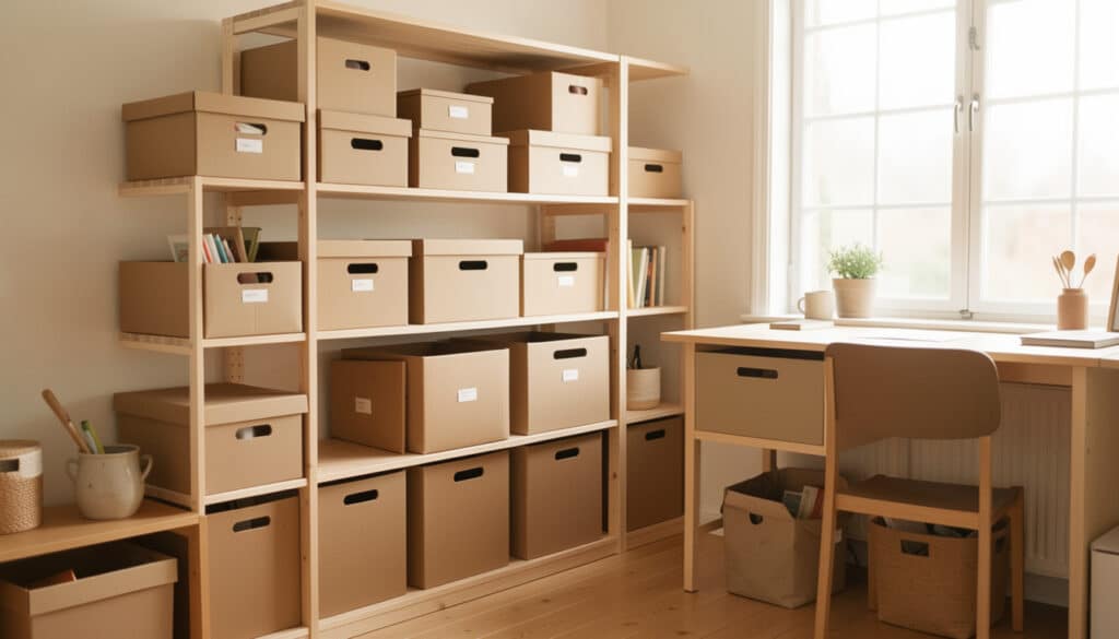 Boîtes et bacs de rangement en carton bien choisis