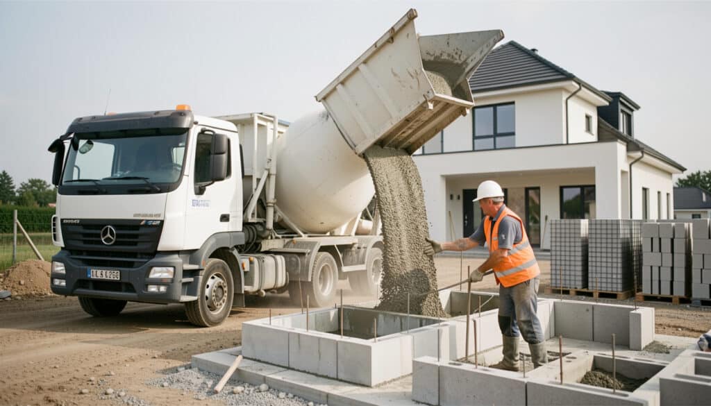 Livraison de béton par camion toupie : prix et conseils