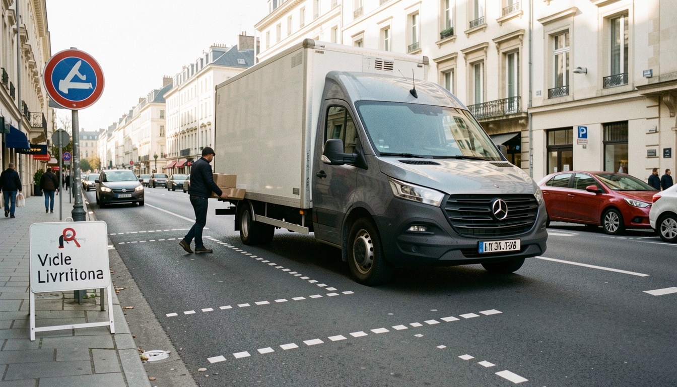 Place de livraison pointillée : règles et stationnement